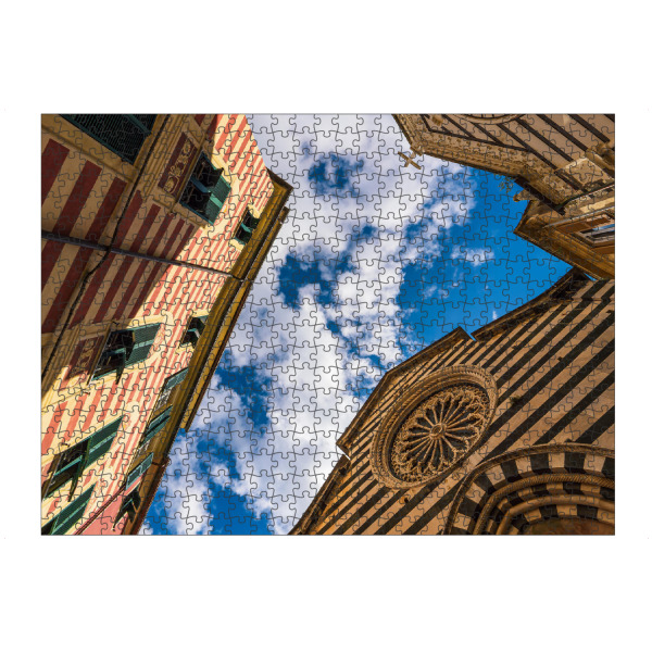 artboxONE Puzzle "Kirche, Gebäude, Wolken" artboxONE - Städte,Reise,Architektur