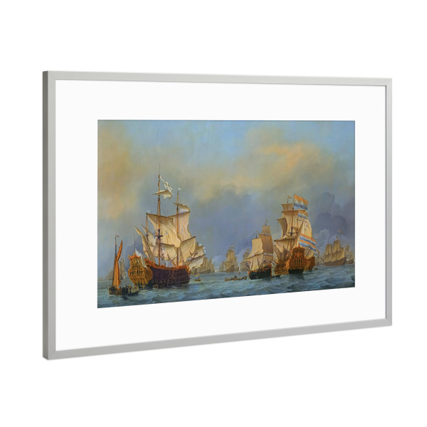 Poster mit Rahmen Silber "Die Kapitulation des Prinzen" artboxONE - Reise,Reise / Länder,Städte / Amsterdam,Für Papa