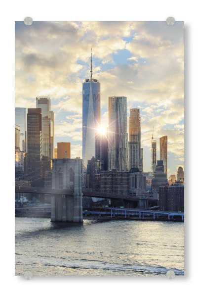 Acrylglasbild "New Yorker Ende des Tages" artboxONE - Städte,Städte / New York,Reise,Architektur,Reise / Länder