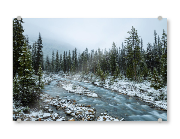 Acrylglasbild "Winter in den Rockys" artboxONE - Natur,Reise