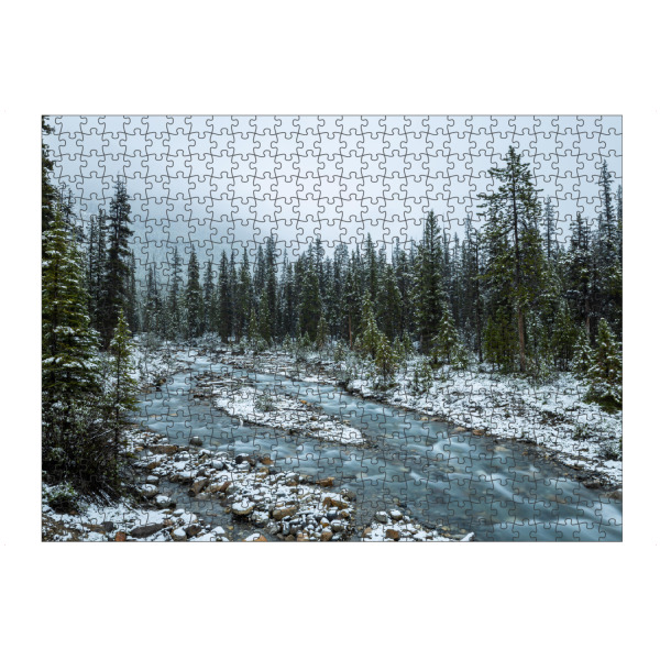 Puzzle Ravensburger "Winter in den Rockys" artboxONE - Natur,Reise
