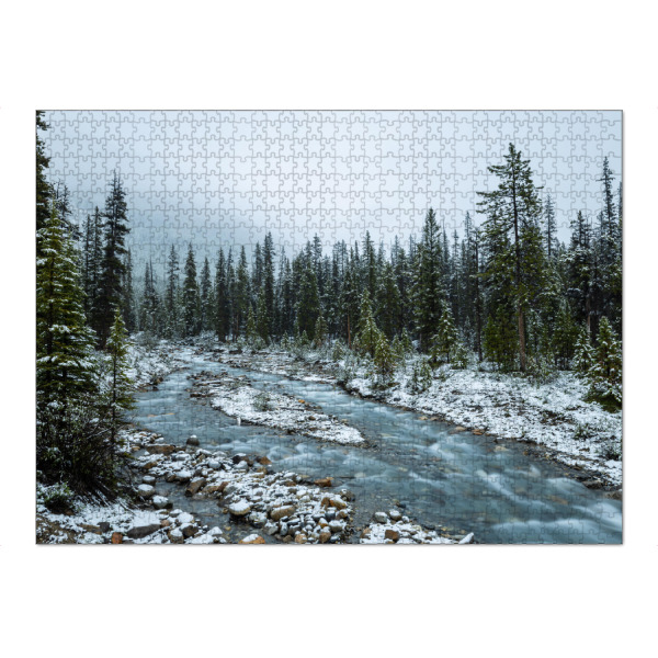 Puzzle Ravensburger "Winter in den Rockys" artboxONE - Natur,Reise