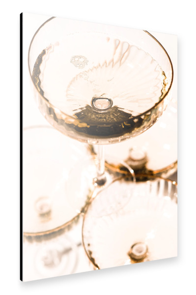 Alu-Dibond "Champagne rosé" 30x20 cm artboxONE