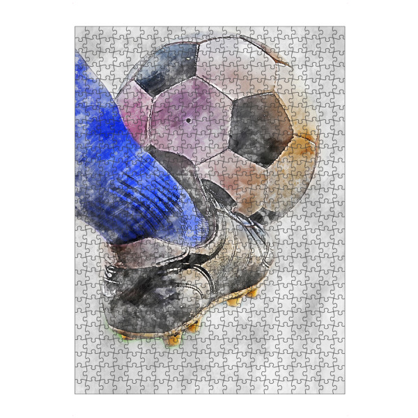 Puzzle Ravensburger "Football 11 (matart)" artboxONE - Sport,Sport / Fußball - Fußball,Fußballer,Fußball,Spieler,Ball,Team,Sport - Bild fußball