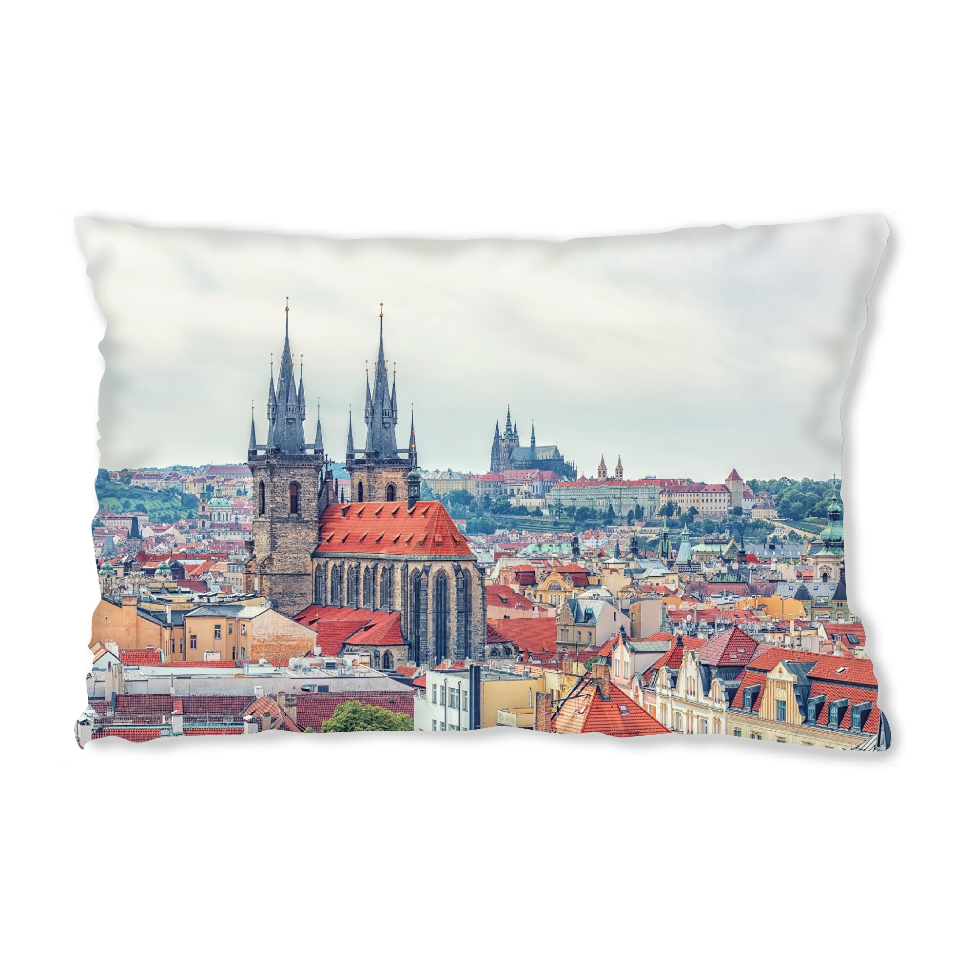Design-Kissen "Prager Dächer" artboxONE - Städte,Reise,Architektur,Reise / Länder,Städte / Prag