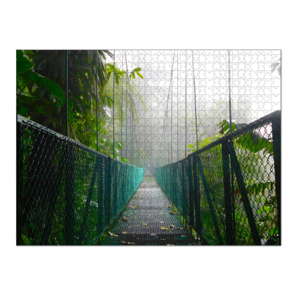Puzzle Ravensburger "Eine Hängebrücke im Dschungel" artboxONE - Natur,Reise,Reise / Länder