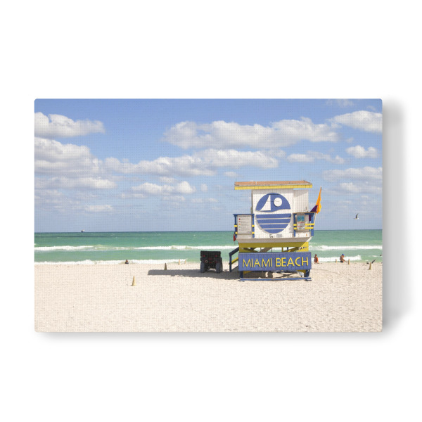 Leinwandbild "Miami Beach Lifeguard" artboxONE - Natur,Reise / Strand und Meer