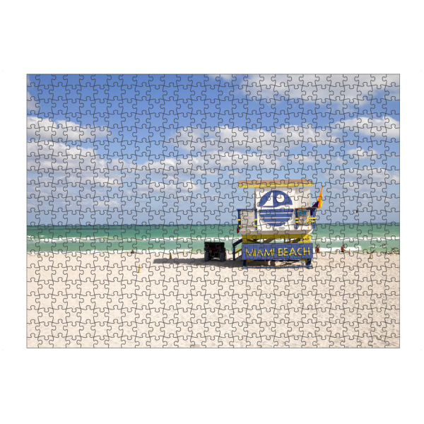 artboxONE Puzzle "Miami Beach Lifeguard" artboxONE - Natur,Reise / Strand und Meer