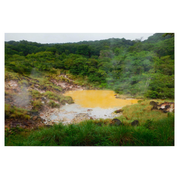 Poster "Schwefelquelle in Costa Rica" artboxONE - Natur,Reise,Reise / Länder