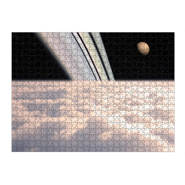 Puzzle Ravensburger "Saturn-Oberfläche" artboxONE - Reise,Fiktion,Für Papa,Galaxy