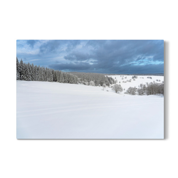 Galerie-Print "Schnee, Wald, Wolken" 30x20 cm artboxONE