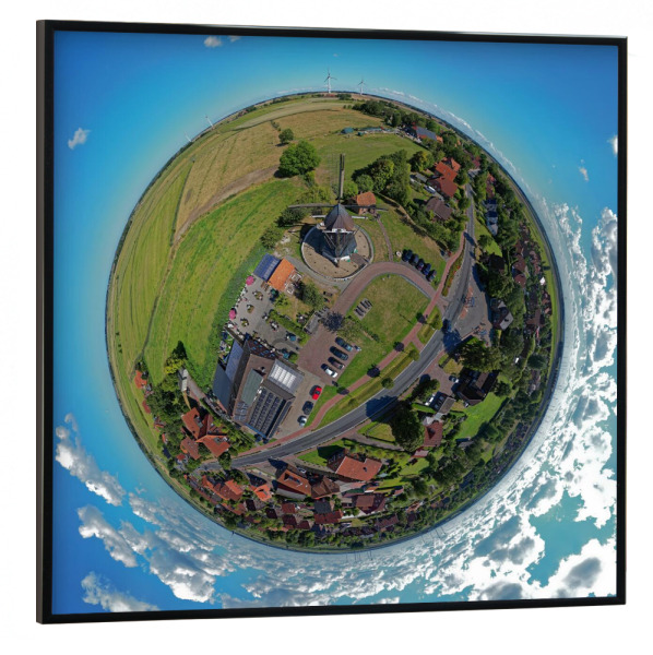 Poster mit schwarzem Rahmen 30x30 cm "Windmühle (Rückseite) Werdum" artboxONE - Städte,Reise,Architektur,Reise / Strand und Meer,Städte / Weitere