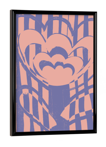 Poster mit schwarzem Rahmen "Giant Flower" artboxONE - Floral,Abstrakt,Für Mama,Für Papa