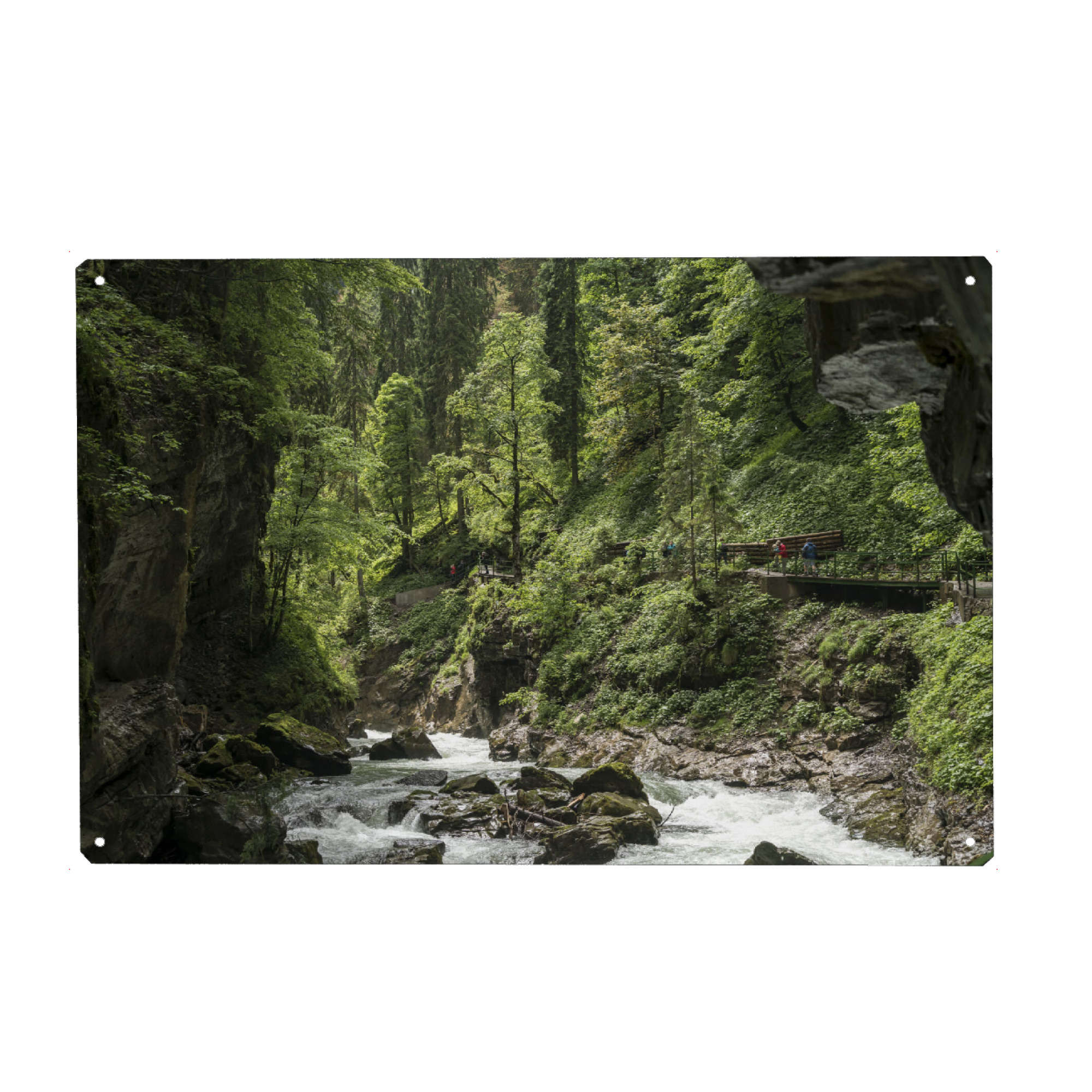 Metall Poster "Breitachklamm" artboxONE - Natur - Allgäu,Bayern,Oberstdorf,Markt,Oberallgäu,Breitachklamm,Breitach,Klamm,Kleinwalsertal - Blechschild