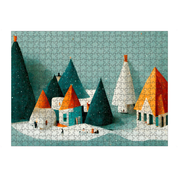 Puzzle Ravensburger "Black Christmas Tree" artboxONE - Natur,Für Kinder,Weihnachten