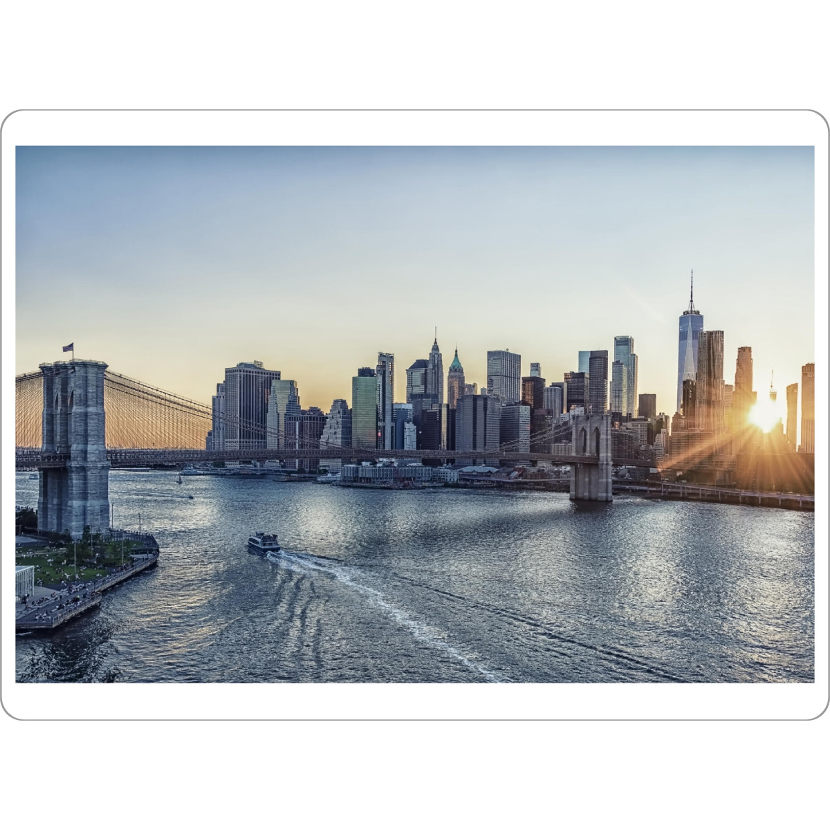 Tischset "Ende des Tages" artboxONE - Städte,Städte / New York,Reise,Architektur,Reise / Länder