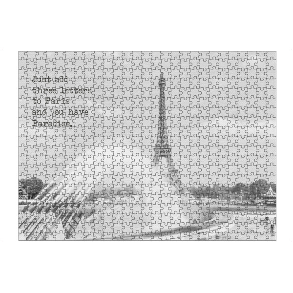 Puzzle Ravensburger "Paradies - Paris Eiffelturm" artboxONE - Typografie,Architektur,Städte / Paris