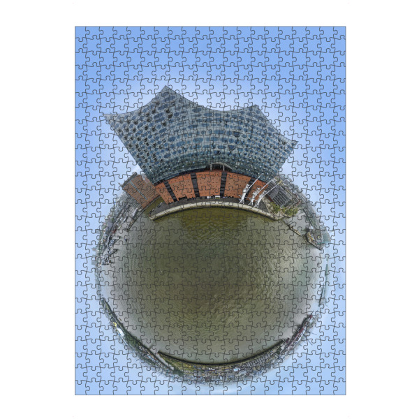 Puzzle Ravensburger "Elphi Südseite - Kleiner Planet" artboxONE - Städte,Städte / Hamburg,Reise,Architektur,Reise / Länder
