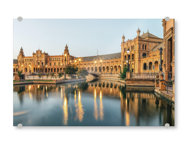 Acrylglasbild "Sevilla-Stadt - Abenddämmerung" artboxONE - Städte,Reise,Architektur,Reise / Länder,Städte / Weitere