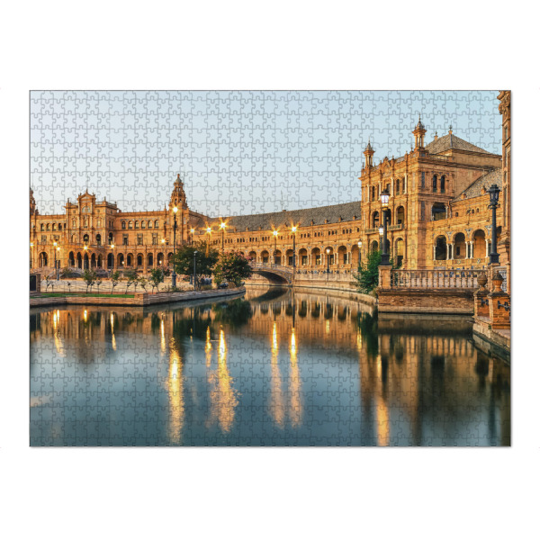 Puzzle Ravensburger "Sevilla-Stadt - Abenddämmerung" artboxONE - Städte,Reise,Architektur,Reise / Länder,Städte / Weitere