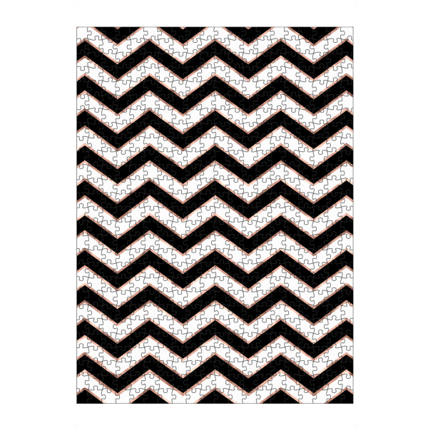 artboxONE Puzzle "Schwarz mit Rose Gold" artboxONE - Abstrakt,Geometrie
