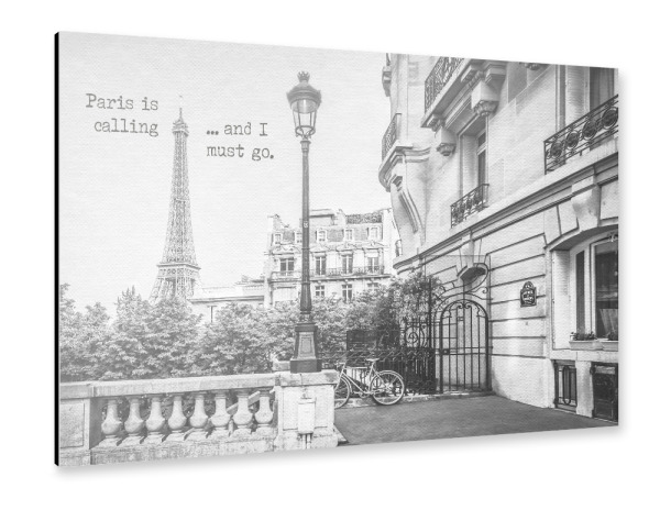 Alu-Dibond "Paris is calling" 30x20 cm artboxONE