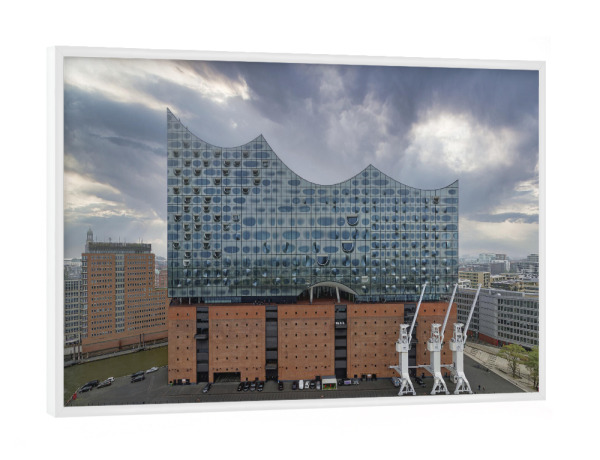 Poster mit weißem Rahmen "Elbphilharmonie Hamburg" artboxONE - Städte,Städte / Hamburg,Reise,Architektur,Reise / Länder