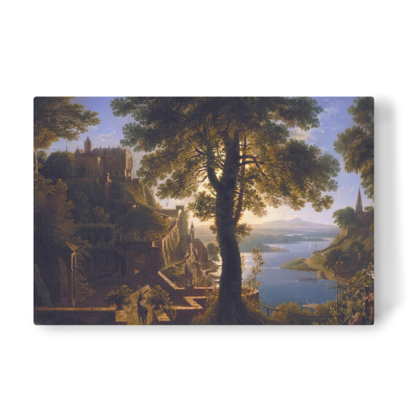 Leinwandbild "Schloss auf dem Fluss" artboxONE - Städte,Reise,Architektur,Reise / Länder,Städte / Weitere