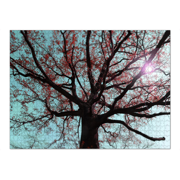 Puzzle Ravensburger "Verzweigter Baum, Surrealismus" artboxONE - Natur,Floral,Abstrakt,Schwarzweiß