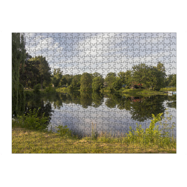 artboxONE Puzzle "Spiegelung im Stadtpark" artboxONE - Natur,Reise - Magdeburg,Stadtpark,Spiegelung,Wasser,Natur,Reise,Landschaft