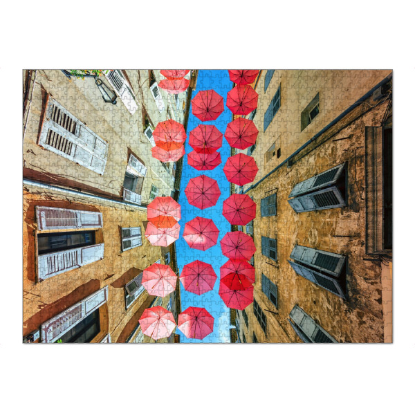 Puzzle Ravensburger "Geschmückte Straße" artboxONE - Städte,Reise,Architektur,Reise / Länder,Städte / Weitere