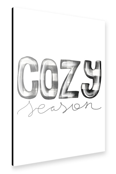 Alu-Dibond "Buffalo Plaid Winter" 30x20 cm artboxONE