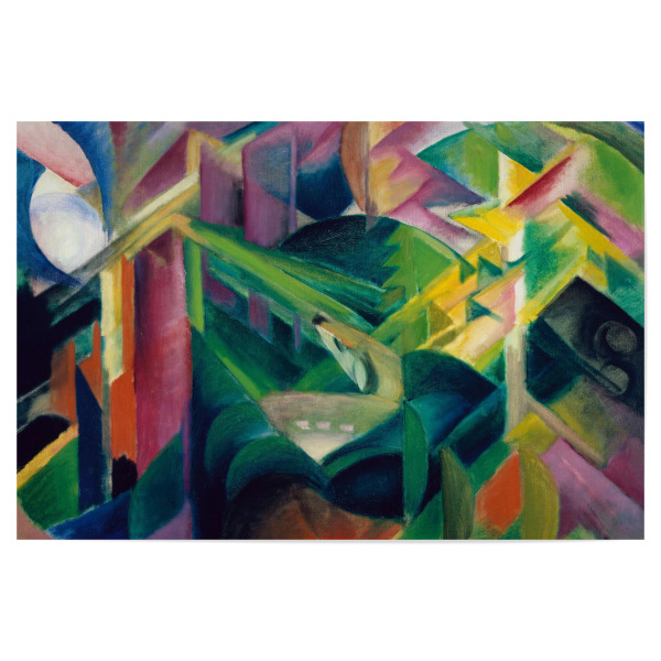 Poster 30x20 cm "Rehe in einem Klostergarten" artboxONE - Natur,Reise,Tiere