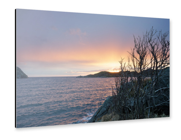 Alu-Dibond "Morgenlicht am Meer" 30x20 cm artboxONE