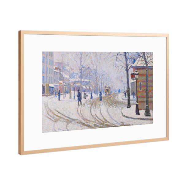 Poster mit Rahmen Kupfer "Boulevard de Clichy" artboxONE - Städte,Reise,Architektur,Städte / Paris,Reise / Länder