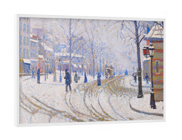 Poster mit weißem Rahmen "Boulevard de Clichy" artboxONE - Städte,Reise,Architektur,Städte / Paris,Reise / Länder