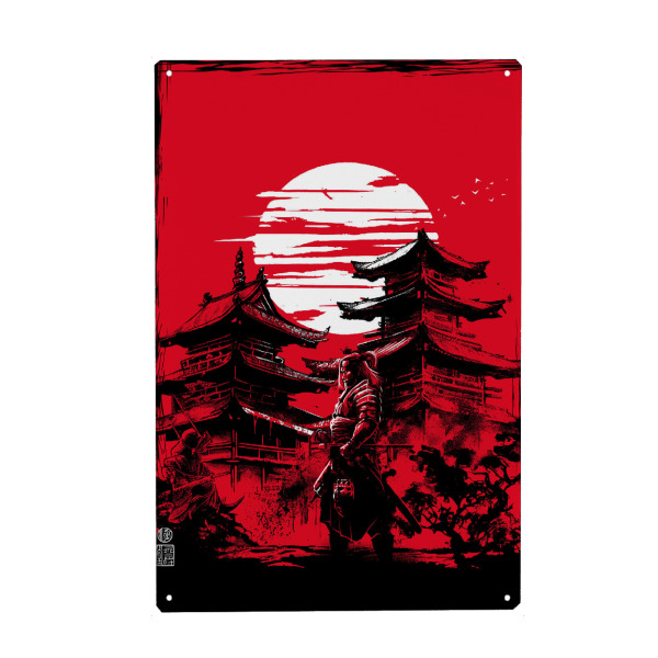 Holzbild "Samurai-Krieger im feudalen Japan" artboxONE - Städte / Tokio