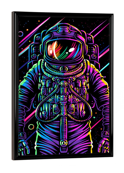 Poster mit schwarzem Rahmen "Zeitreisender" artboxONE - Galaxy