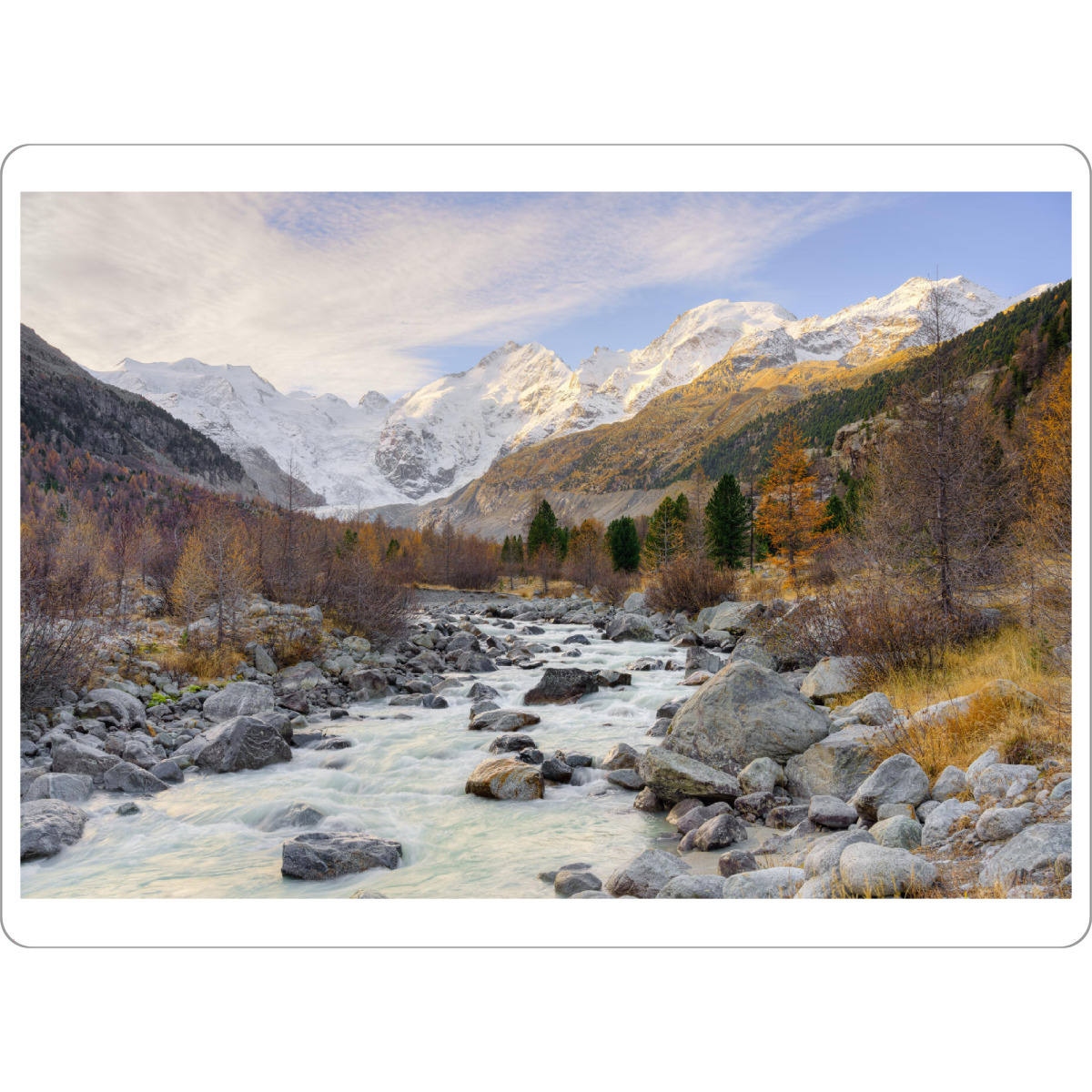 Tischset "Val Morteratsch in der Schweiz" artboxONE - Natur,Reise,Reise / Länder