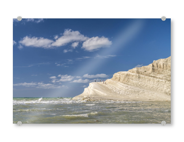 Acrylglasbild "Scala dei Turchi, Sizilien" artboxONE - Natur,Reise / Strand und Meer