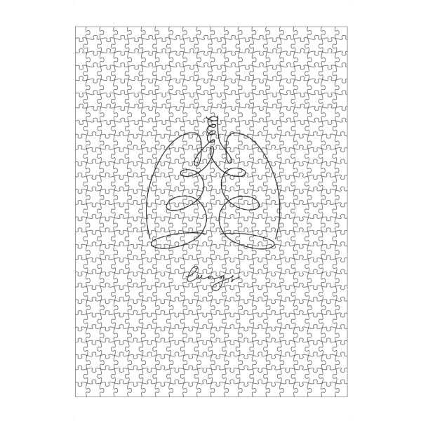 Puzzle Ravensburger "Lunge-Stiftlinie" artboxONE - Menschen,Streetart