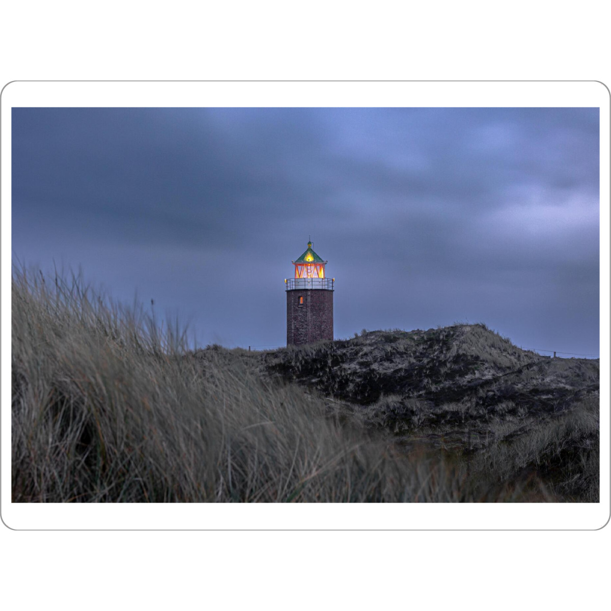 Tischset "Quermarkenfeuer Sylt - Dämmerung" artboxONE - Natur,Reise / Strand und Meer