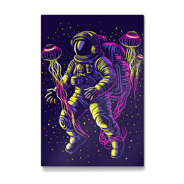 Galerie-Print "Astronaut mit galaktischen Quallen" 30x20 cm artboxONE