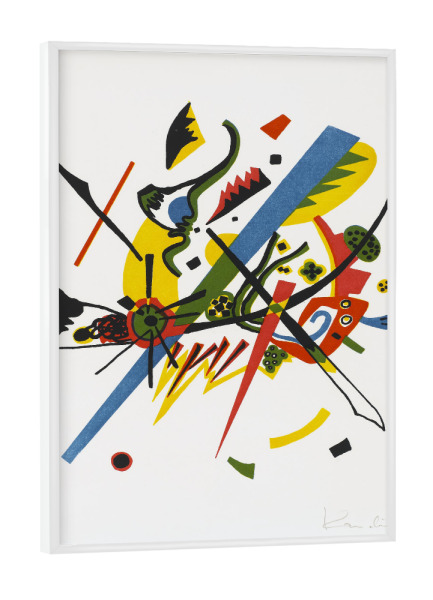 Poster mit weißem Rahmen "Kleine Welten" artboxONE - Abstrakt,Geometrie,Fashion