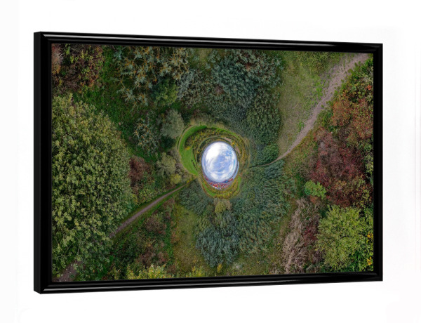 Poster mit schwarzem Rahmen "Sky hole in the Park" artboxONE - Städte,Städte / Hamburg,Natur,Reise,Reise / Länder