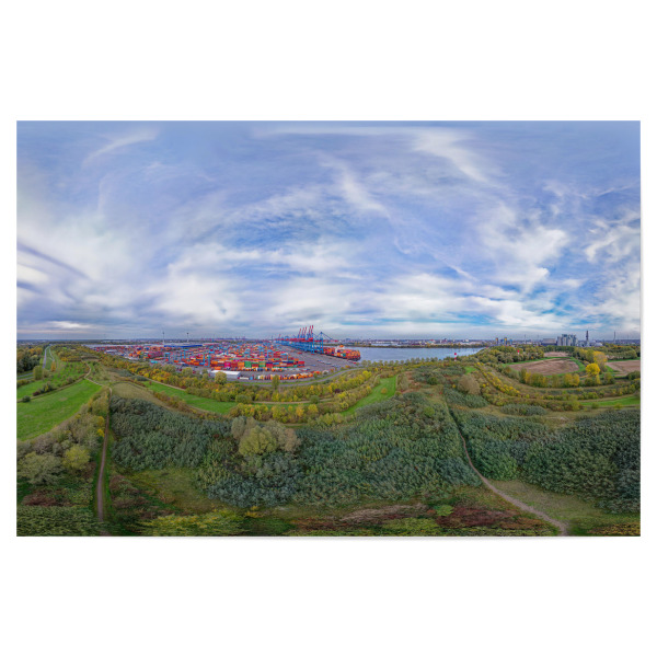 Poster 30x20 cm "Park in Hamburg-Moorburg" artboxONE - Städte,Städte / Hamburg,Natur,Reise,Architektur