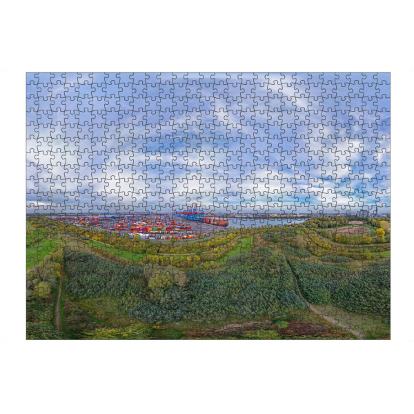 artboxONE Puzzle "Park in Hamburg-Moorburg" artboxONE - Städte,Städte / Hamburg,Natur,Reise,Architektur