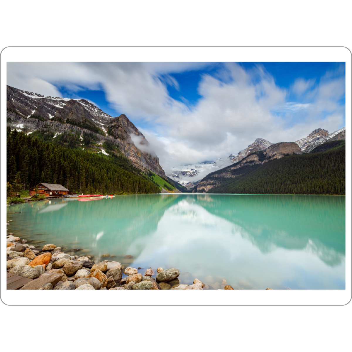 Tischset "Der Lake Louise" artboxONE - Natur,Reise - Kanada,Rocky mountains,Lake louise,Bergsee,Banff,Berge,Landschaft,Natur,See - Bild kanada