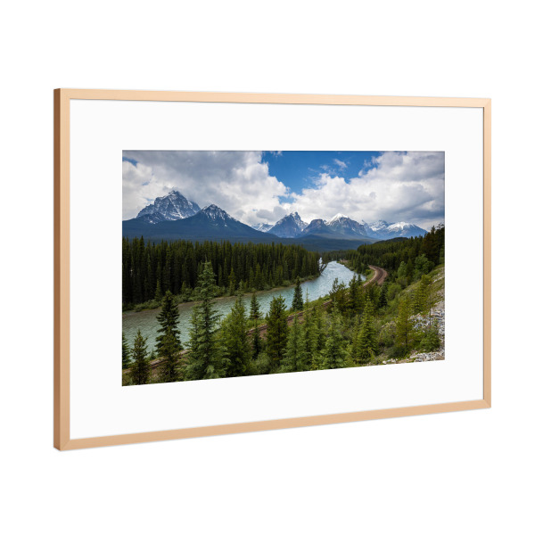 Poster mit Rahmen Kupfer "Der Bow River" artboxONE - Natur,Reise