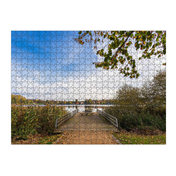 Puzzle Ravensburger "Steg am Haussee" artboxONE - Natur,Reise,Architektur